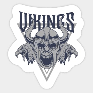 Viking Skull 7.3 Sticker